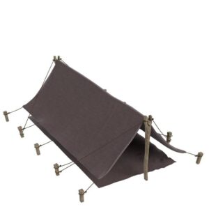 3d rendering illustration of a simple pup tent