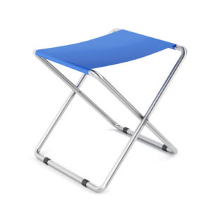 Folding stool on white background